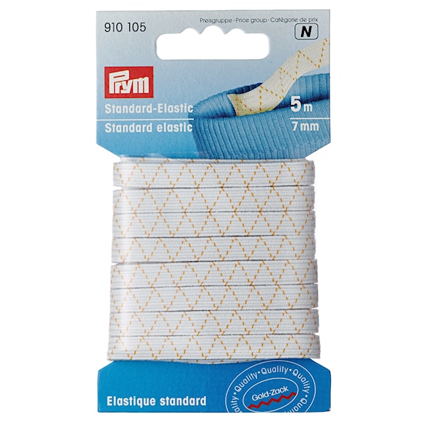 Strikk 7,0 mm x 5 meter Hvit Prym