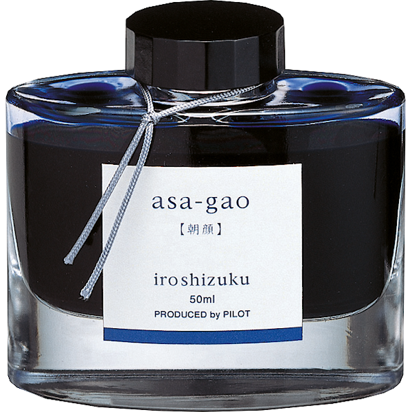 Skygger av Blå Iroshizuku Blekk Blå Asa-Gao 50 ml Pilot