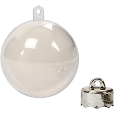 Dekorationskulor 5 cm Transparent Plast 10-pack