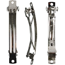 Hårspännen 80 mm Silverpläterad 30-pack
