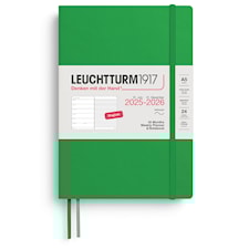 Kalender A5 18m 25–26 Ukentlig Planlegger/Notatbok Soft Spring Leaf Leuchtturm1917