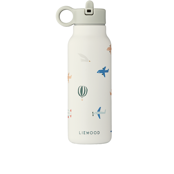 LIEWOOD Falk Vannflaske 350 ml, Aviator/Ecru -  Tåteflasker & Tilbehør  - Rustfritt stål,Plast