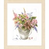 Kirjontapakkaus, laskettava ristipisto Bouquet of Flowers 30 x 38 cm Lanarte