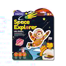 Jelly Stickers Avaruusseikkailu Uudelleenkäytettävät mierEdu