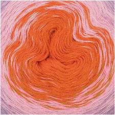 Rico Creative Cotton Dégradé Lanka Puuvillasekoitus 200g Pink-Orange 009