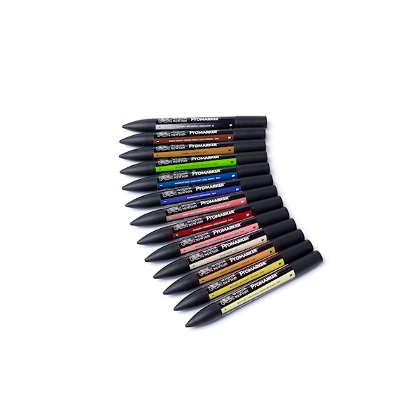 Markerpenna Winsor & Newton Promaker Manga STEAMPUNK 12+1-pack