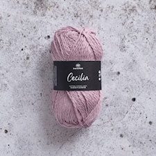 Cecilia Garn Lin- och bomullsmix 50 g Ljuslila Svarta Fåret