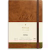 Kalender 2026 A6 Liten Veckokalender Forma Deluxe Brun Burde