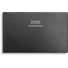 Kalender 2026 Veckokalendern Svart plast Burde