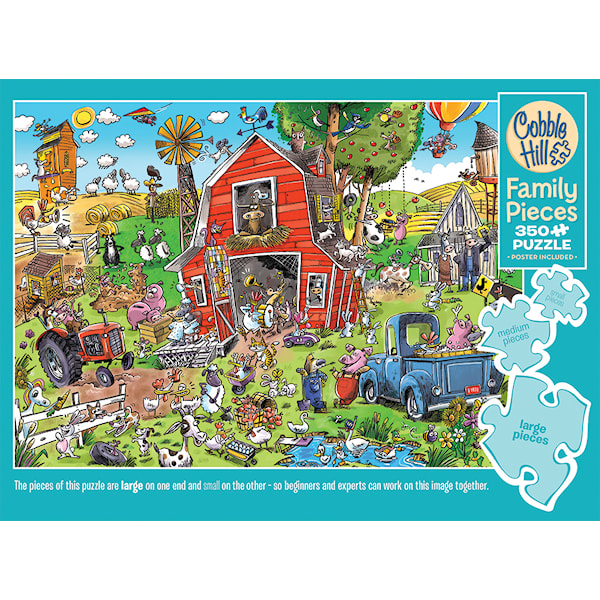 Puslespill Farmyard Folly (Family) 350 brikker, Cobble Hill