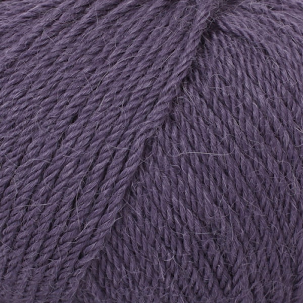 Drops, Puna Uni Colour, Garn, Alpakka, 50 g, Fiolett 12