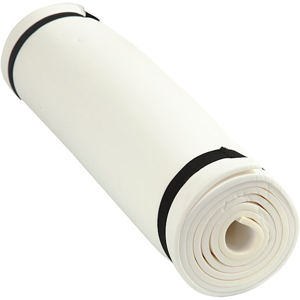 Liggeunderlag, L: 180 cm, B: 50 cm, tykkelse 6 mm, hvit, 1 stk.