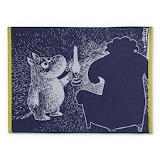 Finlayson Mumintrollet och förfadern Håndkle Bomull 50x70 Mörkblå