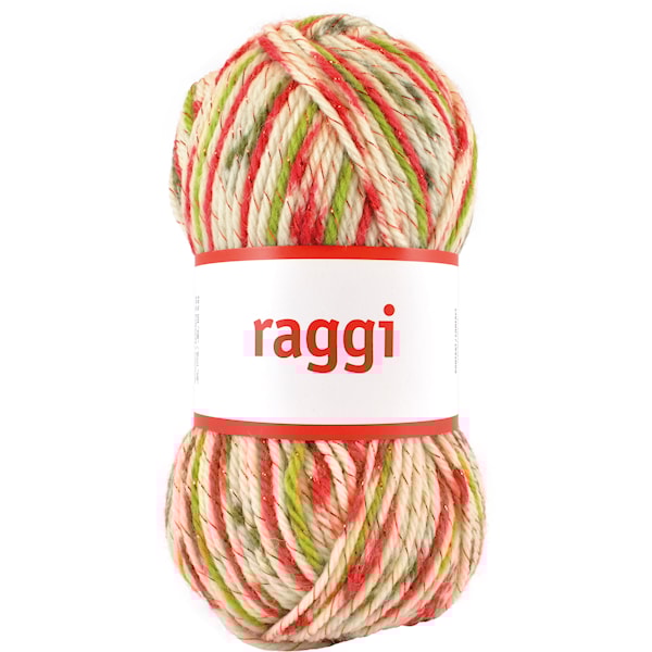 Järbo Raggi Garn Ullmix 100g Julglitter print 15141