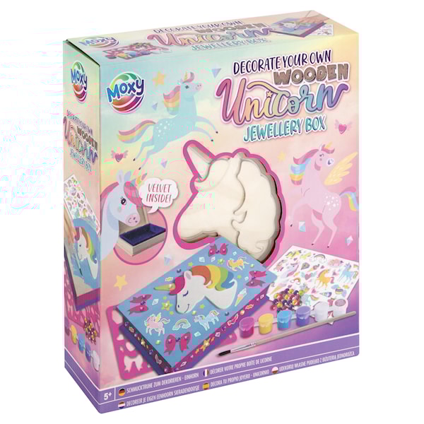 Wooden Unicorn Jewellery Box Creative Craft Group