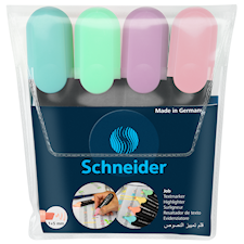 Schneider Markeringspenn 4 stk. Pastell