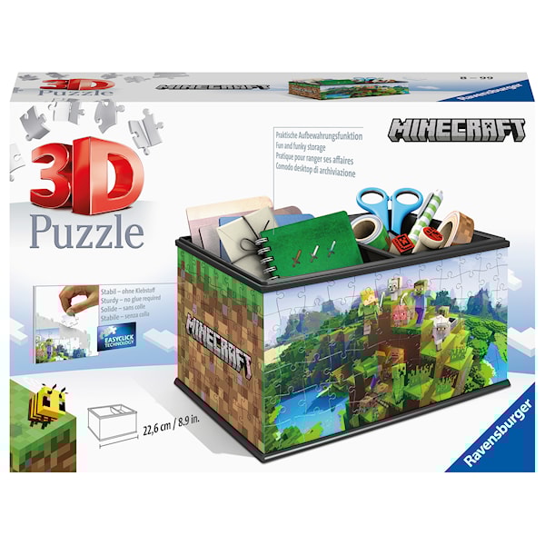 Puslespill 108 3D Minecraft skattekiste Ravensburg