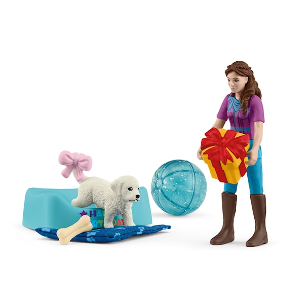 Schleich 42744 Pocket Set Lekesett Bursdagsselskap med Lisa -  Dyr  - Plast