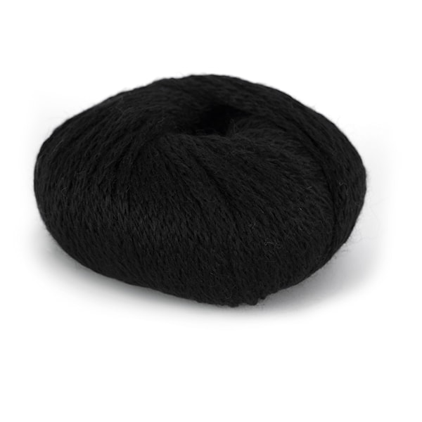 Du Store Alpacka Hexa Garn 50 g Svart 914