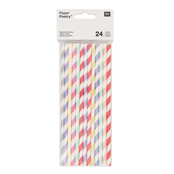 Papperssugrör Mix Sorbet 24 st