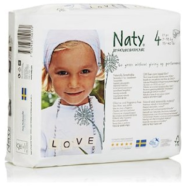 Blöjor 4 Maxi, 27 st, Naty