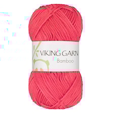 Bamboo Garn Bomullsmix 50 g Korall 648 Viking Garn