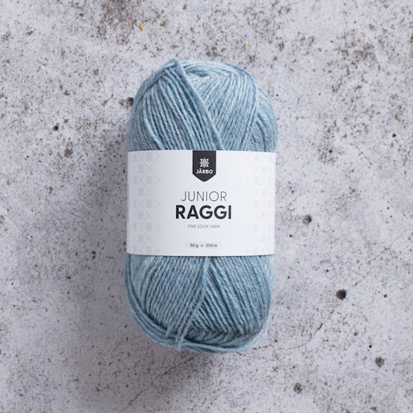 Junior Raggi Garn Ullmiks 50 g Light Denimblue Järbo