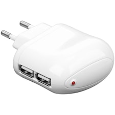 USB lader 2,0A Dobbel