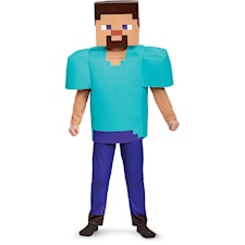 Minecraft Steve, Maskeraddräkt Deluxe, Strl M