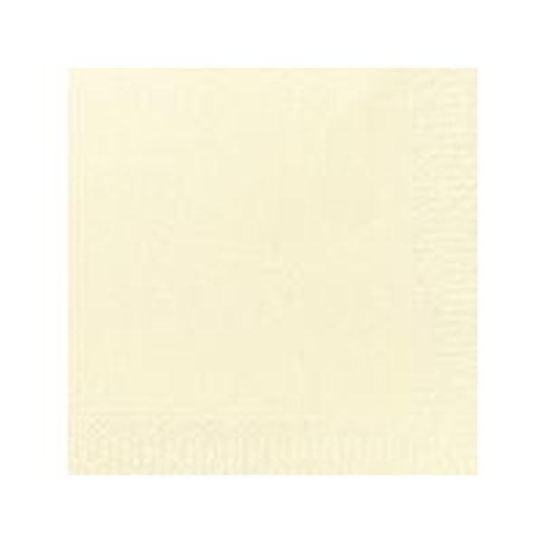 Servetter 3-lager 40x40 cm Vanilj 125 st