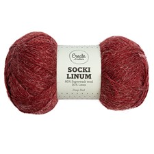 Socki Linum 100 g Deep Red C107 Adlibris