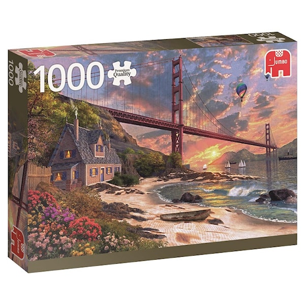 Golden Gate Bridge, Puslespill, 1000 brikker, Jumbo