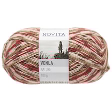 Novita, Venla Nature, Garn, Ullmiks, 100 g, Gråsisik 809