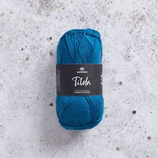 Tilda Garn Bomullsmix 50g Imperial Blue 70 Svarta Fåret