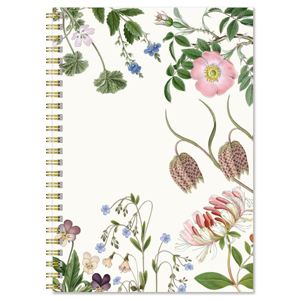 Notatbok A5 Wildflower Linjert 50 sider Gullers