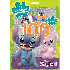 Stitch Målarbok med Klistermärken 100-pack Hologram Sense