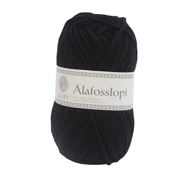 Järbo Alafoss lopi Villalanka 100g Musta 800059