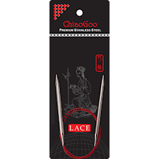 SS Red Lace Circular Rundsticka 40 cm/5 mm Chiaogoo