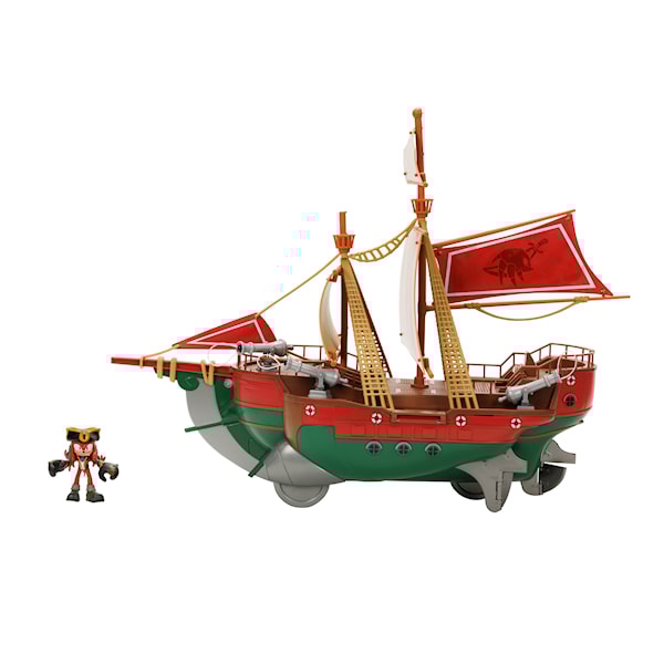 Piratskip med figur Sonic Prime-lekesett