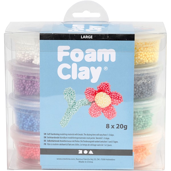 Foam Clay Large Blandede Farger -  Modelleire
