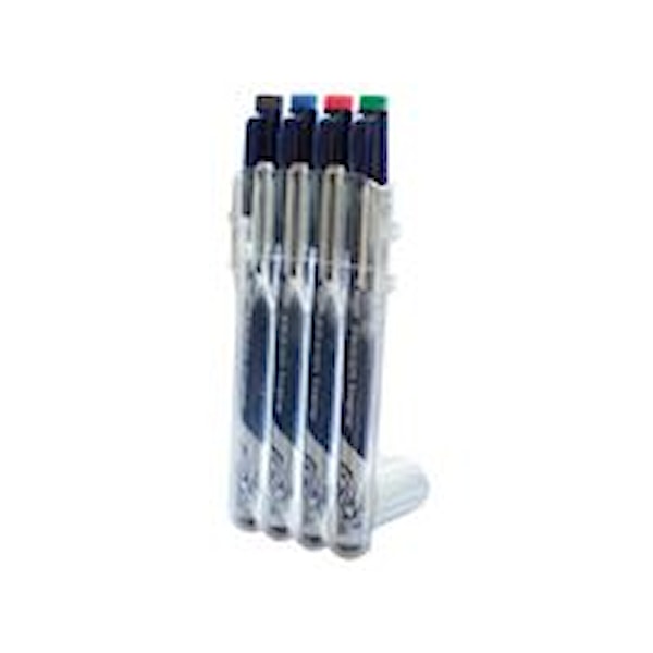 Pilot Fineliner Frixion 4-pack svart/grön/blå/röd