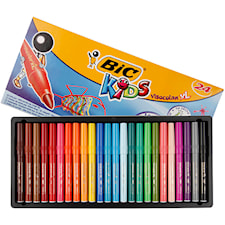 BIC Visa Color-tussi, paksuus 3 mm, värilajitelma, 24 kpl/ 1 pkt