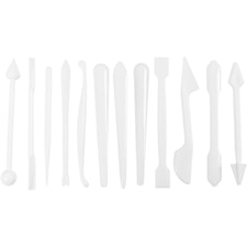 Modelleringspinner, str. 12,7-14,3 cm, hvit, 12 stk./ 1 pk.