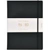 Anteckningsbok A5 Svart PU Olinjerad BNT Office