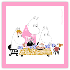 Opto Design Mumin Teaparty Servett 33 x 33 cm Rosa