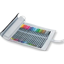 Triplus Fineliner Fiberpenn 20pk med pennal Staedtler