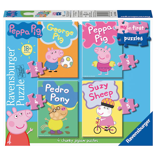 Pussel Peppa Pig My First Puzzle 2/3/4/5 bitar, Ravensburger