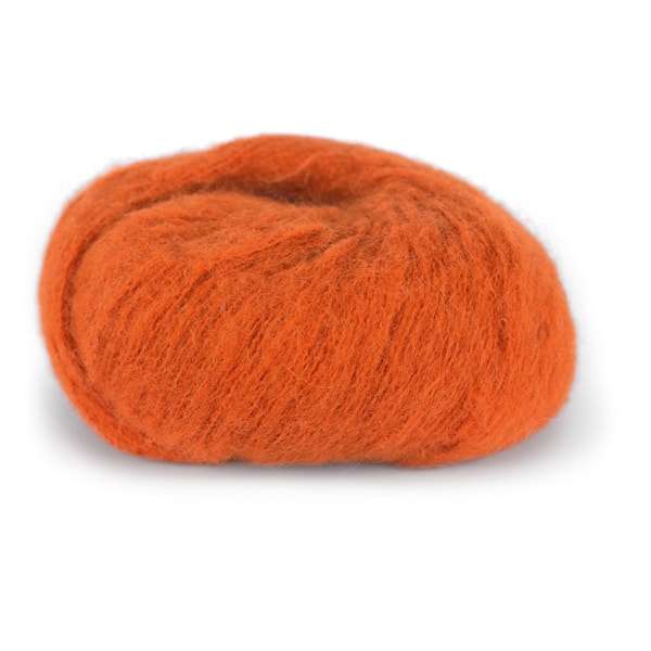 Du Store Alpacka Faerytale Garn 50 g rödorange 748