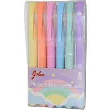 Tuschpenna Pastellfärger 6-pack