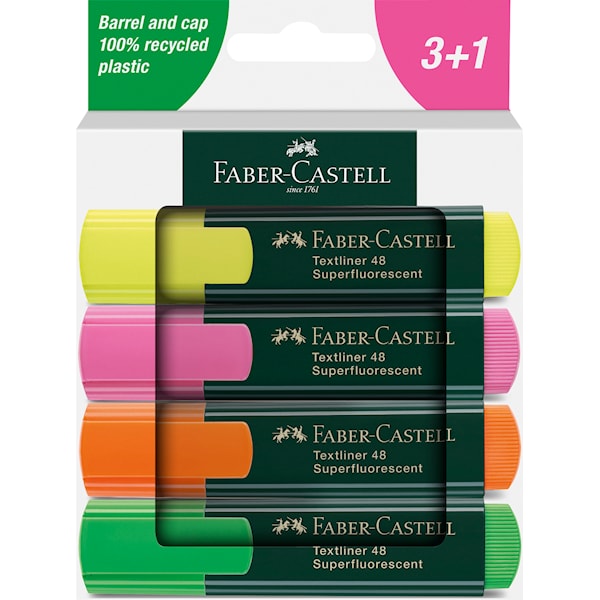 Tekstmarker Faber Castell Classic ass.farg. (4).